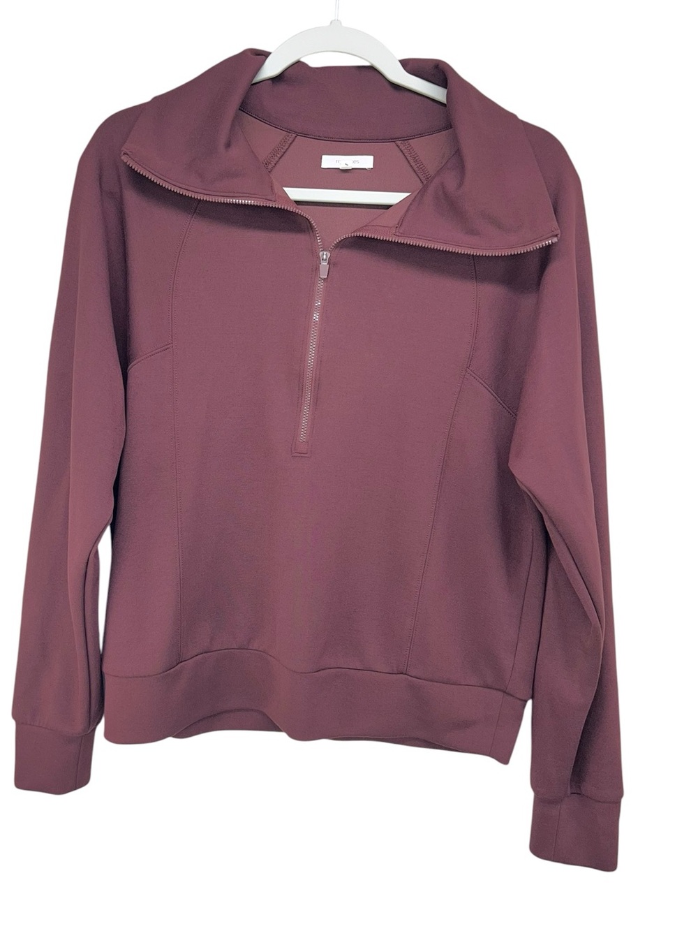 Maurices Scuba Burgundy Half Zip Pullover Womens Small